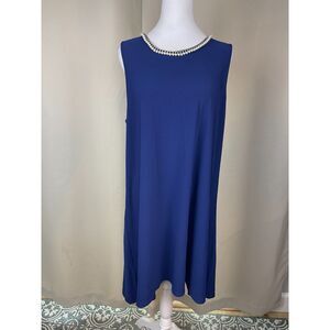 Karl Lagerfeld Paris Royal Blue Shift Dress – Size 16